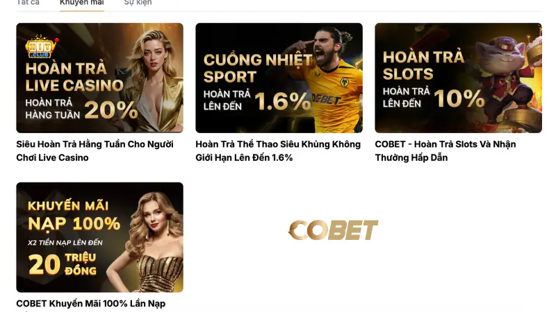 Toàn cảnh các chương trình khuyến mãi tại COBET