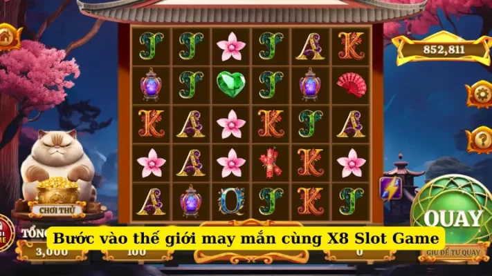 Bước vào thế giới may mắn cùng X8 Slot Game